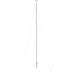 vidaXL - Led-kerstboom - Blauw - IJzer