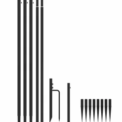 vidaXL - Led-kerstboom - Blauw - IJzer