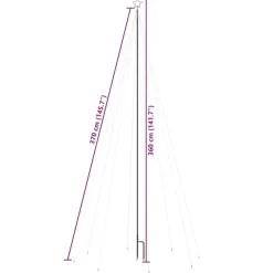 vidaXL - Led-kerstboom - Blauw - IJzer