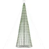 vidaXL - LED-kerstboom met spikes 688 LEDs 100x300 cm - Koudwit - Koper, ijzer