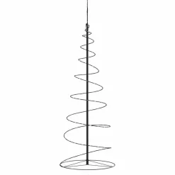 vidaXL - LED-kerstboom met 100 LED's 150x50 cm - Zwart - Metaal