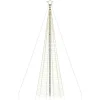 vidaXL - LED-kerstboom met spikes 1534 LEDs 166,5x500 cm - Warmwit - Koper