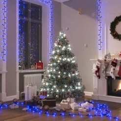 vidaXL - Led-slinger - Blue and dark green - 25 m