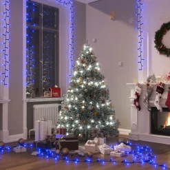 vidaXL - Led-slinger - Blue and dark green - 13 m