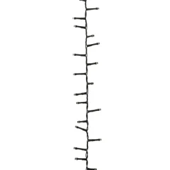 vidaXL - Led-slinger - Cold white and dark green - 13 m