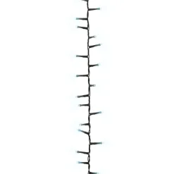 vidaXL - Led-slinger - Cold white and dark green - 25 m