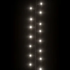 vidaXL - Led-slinger - Cold white and dark green - 25 m