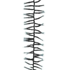 vidaXL - Led-slinger - Cold white and dark green - 11 m