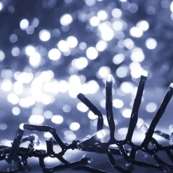 vidaXL - Led-slinger - Cold white and dark green - 11 m