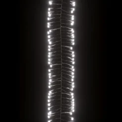 vidaXL - Led-slinger - Cold white and dark green - 11 m