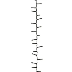 vidaXL - Led-slinger - Warm white and dark green - 13 m