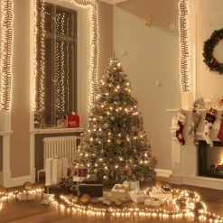 vidaXL - Led-slinger - Warmwit en donkergroen