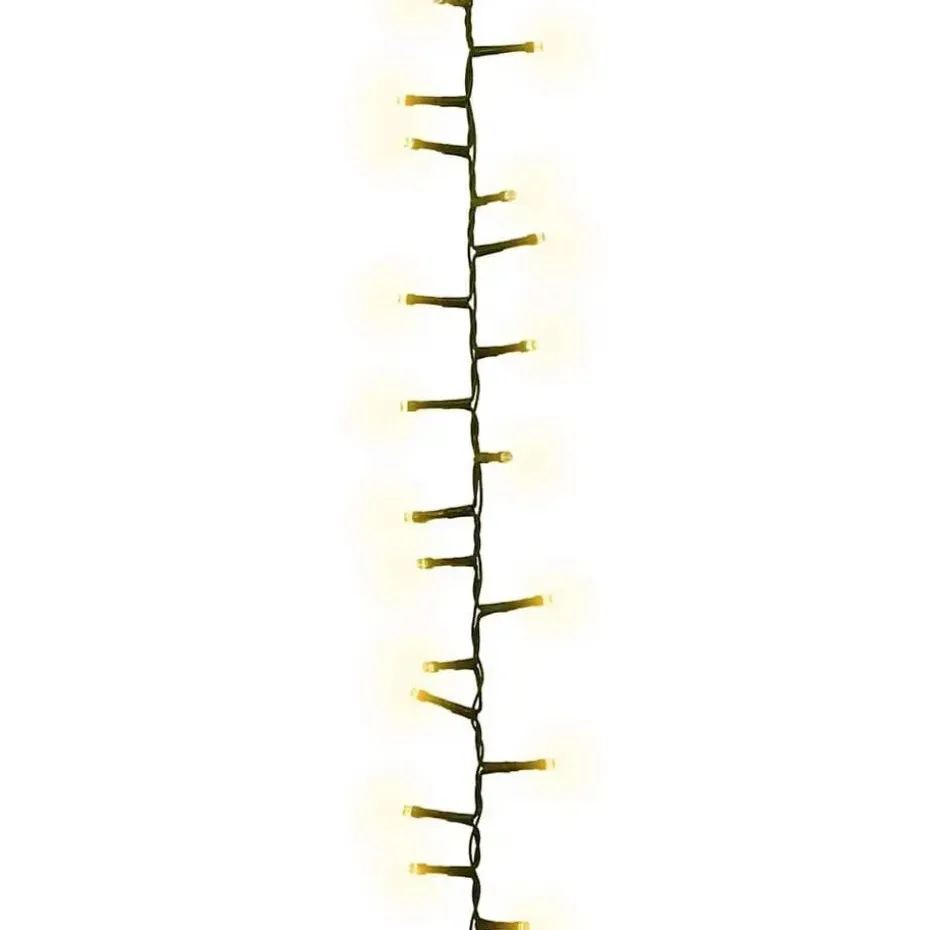vidaXL - Led-slinger - Warmwit en donkergroen