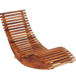 vidaXL - Ligbedden schommelend - Bruin - Acaciahout - 2 stuks