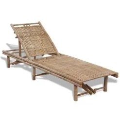 vidaXL - Ligstoel - Bruin - Hout