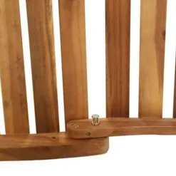 vidaXL - Ligstoel - Crème - Hout