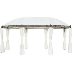 vidaXL - Luifel - Crème - Stof