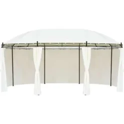 vidaXL - Luifel - Crème - Stof