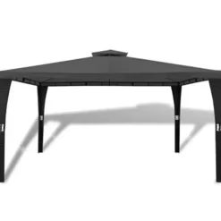 vidaXL - Luifel - Grijs - Stof - 3 x 4 m