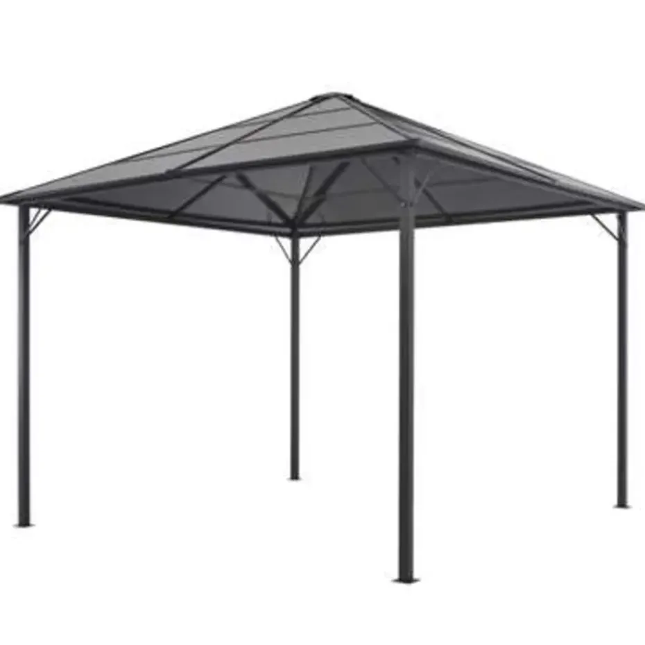 vidaXL - Luifel - Zwart - Stof - 3 x 3 m