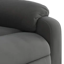 vidaXL - Massagestoel - Grijs - Microvezel