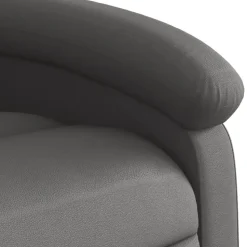 vidaXL - Massagestoel - Grijs - Leer