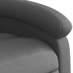 vidaXL - Massagestoel - Grijs - Leer