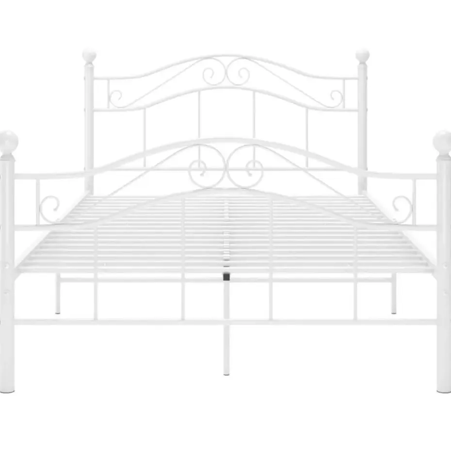 vidaXL - Metalen bed frame - Wit - 120x200 cm