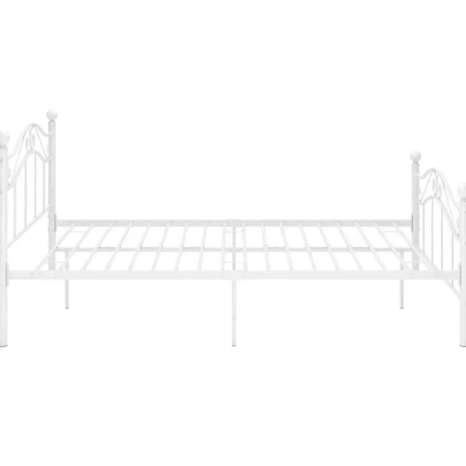 vidaXL - Metalen bed frame - Wit - 120x200 cm