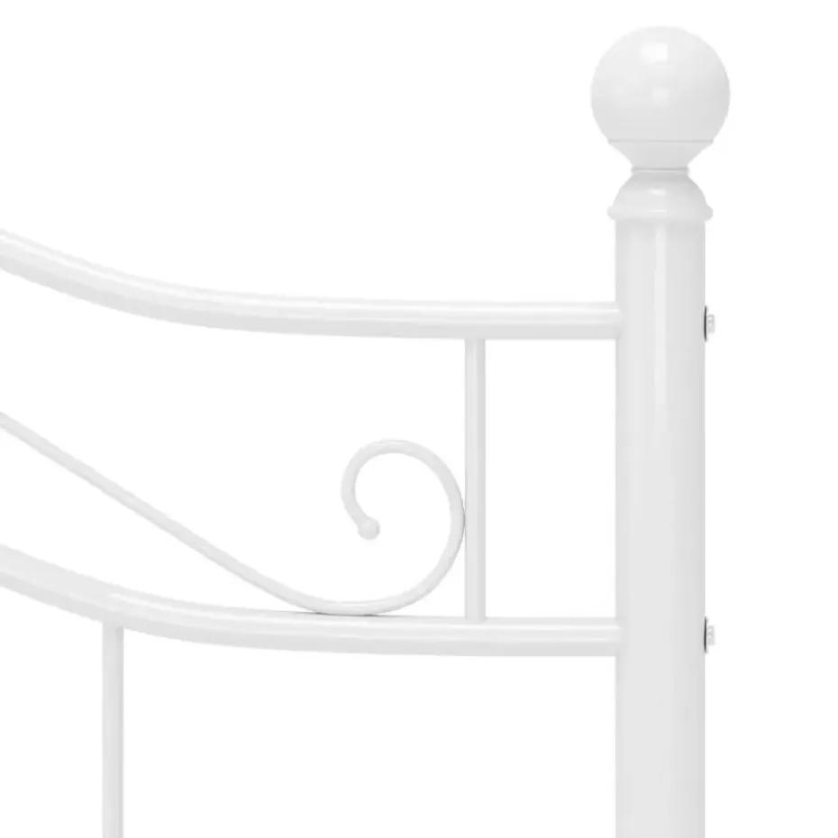 vidaXL - Metalen bed frame - Wit - 120x200 cm