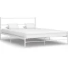 vidaXL - Metalen bed frame - Wit - 140 x 200 cm