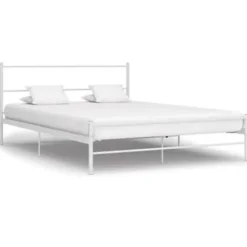 vidaXL - Metalen bed frame - Wit - 140 x 200 cm