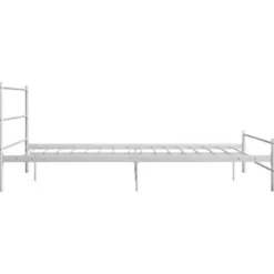 vidaXL - Metalen bed frame - Wit - 140 x 200 cm