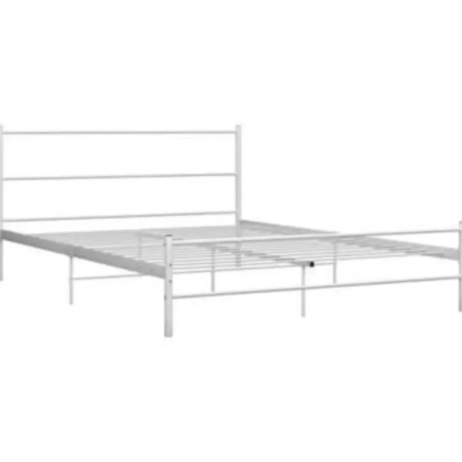 vidaXL - Metalen bed frame - Wit - 140 x 200 cm