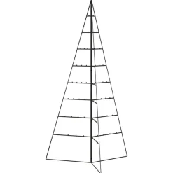 vidaXL - Metalen Kerstboom - Zwart - 180 cm