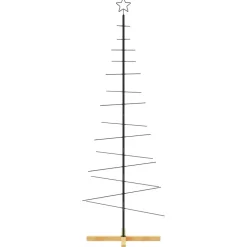 vidaXL - Metalen Kerstboom - Zwart - 180 cm