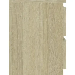 vidaXL - Nachtkastje - Bruin - Bewerkt hout - 2 stuks