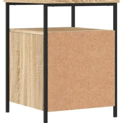 vidaXL - Nachtkastje - Bruin - Bewerkt hout - 2 stuks