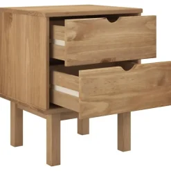 vidaXL - Nachtkastje - Bruin - Grenenhout