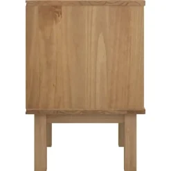 vidaXL - Nachtkastje - Bruin - Grenenhout