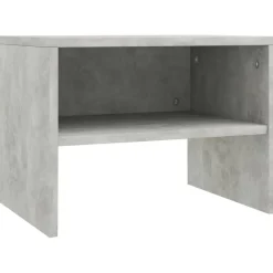 vidaXL - Nachtkastje - Grijs - Bewerkt hout