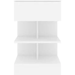 vidaXL - Nachtkastje - Wit - Bewerkt hout - 2 stuks