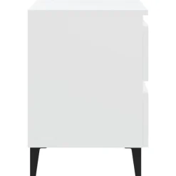 vidaXL - Nachtkastje - Wit - Bewerkt hout - 2 stuks