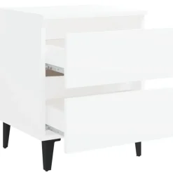 vidaXL - Nachtkastje - Wit - Bewerkt hout - 2 stuks
