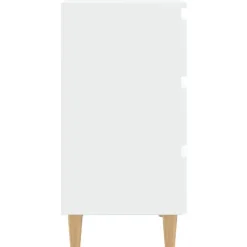 vidaXL - Nachtkastje - Wit - Bewerkt hout