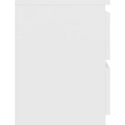 vidaXL - Nachtkastje - Wit - Bewerkt hout