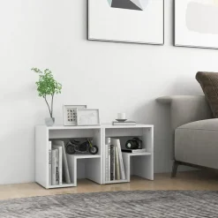 vidaXL - Nachtkastje - Wit - Bewerkt hout - 2 stuks