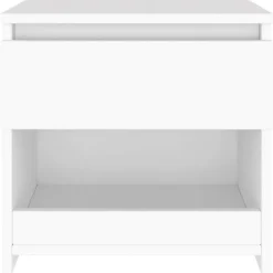 vidaXL - Nachtkastje - Wit - Bewerkt hout - 2 stuks