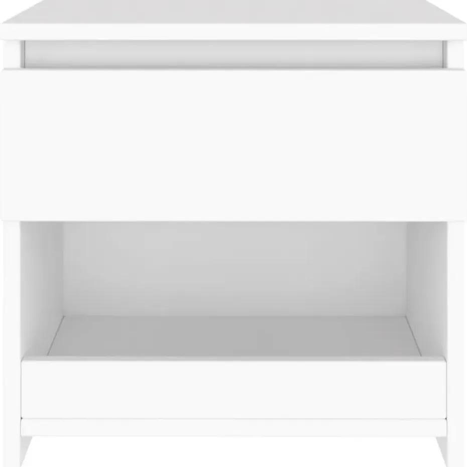 vidaXL - Nachtkastje - Wit - Bewerkt hout - 2 stuks