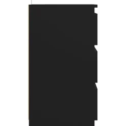 vidaXL - Nachtkastje - Zwart - Bewerkt hout - 2 stuks